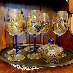 Hand painted wine glasses! CHEERS!